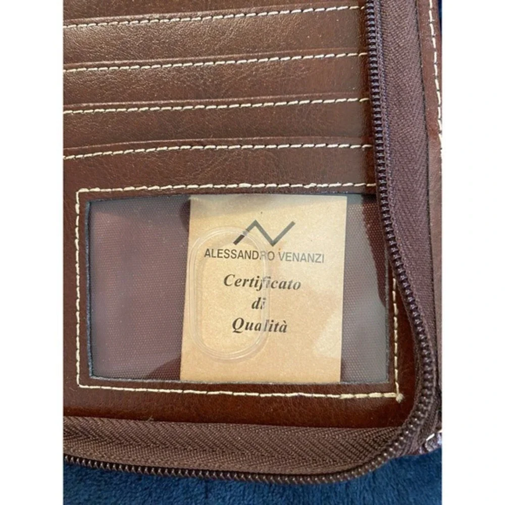 Alessandro‎ Venanzi Italian Polished Leather Wallet